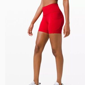 Lululemon Fast and Free High-Rise Shorts 6”